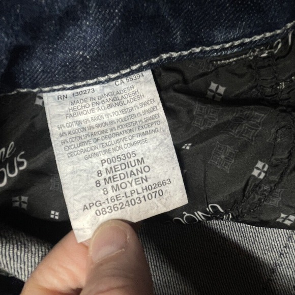 LEE Platinum Label‎ Sz 8 Mid Rise Embellished Pockets Boot Cut Stretchy Jeans - Picture 5 of 5